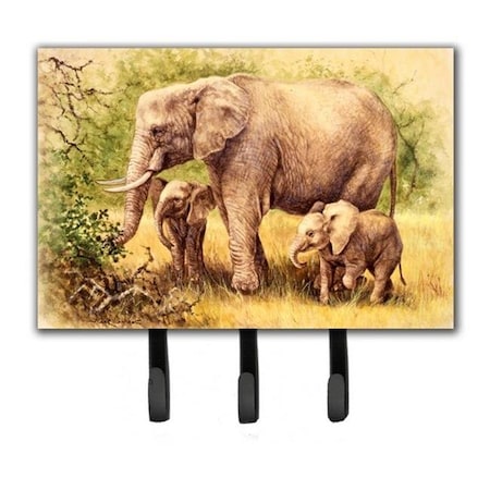 Carolines Treasures Carolines Treasures BDBA0112TH68 Elephants by Daphne Baxter Leash or Key Holder BDBA0112TH68